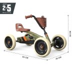 Kart à pédales - berg toys - buzzy retro vert - siège réglable - pneus eva increvables et silencieux Kart à pédales - berg toys - buzzy retro vert - siège réglable - pneus eva increvables et silencieux