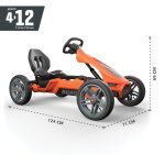 Kart à pédales rally nrg orange - berg - pour enfant - 4 ans et plus - pneus à chambre à air Kart à pédales rally nrg orange - berg - pour enfant - 4 ans et plus - pneus à chambre à air