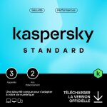 Kaspersky standard 2025 - (3 postes - 2 ans) version téléchargement Kaspersky standard 2025 - (3 postes - 2 ans) version téléchargement