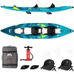 Kayak gonflable 2 places aqua marina steam 412 2022 - pvc renforc� - plancher rigide en drop stitch - ...