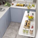 Table de salle  manger de console de cuisine murale rabattable - kddeon - appr430