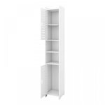 Kedia armoire de salle de bain � double porte meuble de rangement pour salle de bain avec deux �tag�res ...
