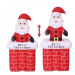 Kedia jouet gonflable de p�re no�l chemin�e pour jardin pelouse f�te de vacances