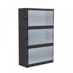 Kedia meuble � chaussures � 6 niveaux noir 64 * 30 * 105cm montage facile grande capacit� de rangement ...