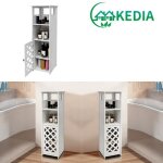Kedia. meuble de salle de bain blanc moderne meuble de rangement sur pied avec porte 78 * 22 * 22cm pour ... Kedia. meuble de salle de bain blanc moderne meuble de rangement sur pied avec porte 78 * 22 * 22cm pour ...