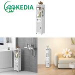 Kedia. meuble de salle de bain blanc moderne meuble de rangement sur pied avec porte pour le salon la ...