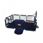 Kedia parc pour b�b� sans coins �quip� de jouets panier de basket et panier de football structure stable ...