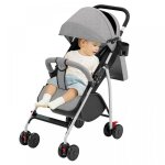 Kedia poussette orientable � quatre roues mod�le gris auvent agrandi bonne protection solaire s�re et ...