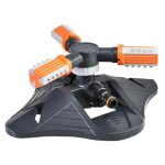 Keenso arroseur pelouse 3 bras 360 arrosage automatique pour jardin