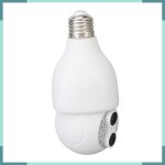 Keenso cam�ra de s�curit� ampoule 1080p hd vision nocturne wifi intercom 2 voies