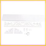 Keenso �tag�re flottante �tag�re murale flottante blanche sculpt�e pr�sentoir pour salon chambre � coucher ...