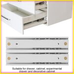 Keenso glissi�re de tiroir 2 pi�ces / ensemble mini glissi�re lisse durable en alliage outillage accessoire ...