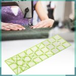 Keenso r�gle de courtepointe mod�les de matelassage en acrylique �chelle de 9 pouces lignes de guidage ...