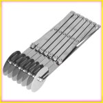 Keenso rouleau � p�te multifonction acier inoxydable 4 rouleaux pour d�couper et diviser la p�te � biscuits ...