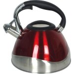 Kela bouilloire sifflante varus 3 l - rouge