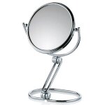 Kela miroir grossissant x5 safia 14 cm sur pied - mtal - chrom