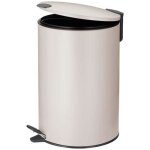 Kela poubelle de salle de bain mats - 12 l - 38 cm - métal - beige Kela poubelle de salle de bain mats - 12 l - 38 cm - métal - beige