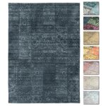 Kelim patchwork tapis salon bleu ciel 120x160 cmtapis chambre moderne � poils courts ultra doux