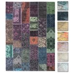 Kelim patchwork tapis salon multi color� 120 x 160 cmtapis chambre moderne � poils courts ultra doux