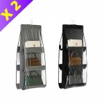 Kenlumo 2 pcs sac � main sac de rangement suspendu de placard pochette non - tiss� organiseur 6 poches ...