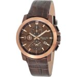 Montre homme - kenneth cole - kc1884 - analogique - cuir de veau - marron