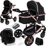 Kesser® 3en1 poussette combinée trio landau complet avec baignoire bébé et siège de sport pour et siège ... Kesser® 3en1 poussette combinée trio landau complet avec baignoire bébé et siège de sport pour et siège ...