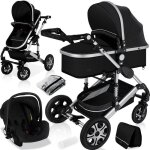 Kesser 3en1 poussette combine trio landau complet avec baignoire bb et sige de sport pour et sige ...