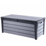 Keter coffre de rangement de jardin brushwood en résine durable et résistante aux intempéries, graphite ... Keter coffre de rangement de jardin brushwood en résine durable et résistante aux intempéries, graphite ...