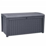 Keter coffre de rangement borno coffre en rsine rsistant aux intempries gris - 416l - 129. 5 x 70 ...