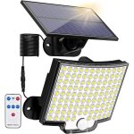 Kewin lampes solaires dextrieur avec dtecteur de mouvement 106 led solaire dextrieur avec 4 modes ...