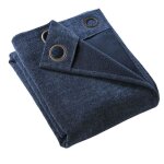 Keyne - rideau thermique occultant 140 x 180 cm doubl� polaire coloris bleu nuit