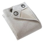 Keyne - rideau thermique occultant 140 x 180 cm doubl� polaire coloris pampa