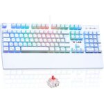 Keyz rubidium blanc - clavier mecanique usb azerty rgb 100% personnalisable anti - ghosting repose - ...