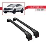 Compatible avec kia sportage (nq5) 2022 - 2024 barres de toit ace - 2 railing porte - bagages de voiture ...