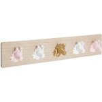 Pat�re enfant licorne rose 5 crochets - atmosphera cr�ateur dint�rieur