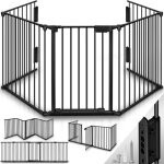 Kiduku barrière de sécurité enfant 305 cm barrière pare feu grille de protection métal - pliable avec ... Kiduku barrière de sécurité enfant 305 cm barrière pare feu grille de protection métal - pliable avec ...