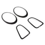 Kimiss garnitures de couvercle de feu arrire lot de 4 garnitures de protection de phare arrire noir ...
