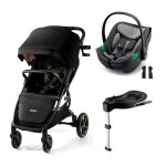Kinderkraft - poussette duo mitzy + casy i - care + base isofix noir