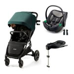 Kinderkraft - poussette duo mitzy + cosy i - care + base isofix vert