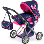 Kinderplay poussette jouet poussette landau pour poupe gondola combi poigne ajustable 32 - 63cm 2en1 ...
