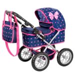 Poussette jouet - kinderplay - kp0261t - hauteur rglable 33 - 63 cm - pour poupes 41 cm - roues en ...