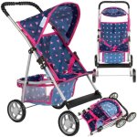 Poussette jouet - kinderplay - kp0280t - poussette landeau - hauteur 40 cm - roues en mousse