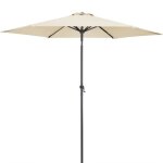 Kingsleeve parasol de jardin extrieur led solaire 270cm beige pare - soleil inclinable avec manivelle ...