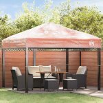 Kiosque - gazebo vidaxl remplacement de housse de gazebo transparent 300 x 300 x 26 cm