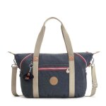 Sac  paule - kipling - art medium - bleu marine - 100% polyamide - bandoulire ajustable