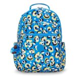 Kipling back to school print seoul large backpack l leopard floral [232625] - sac  dos sac a dos