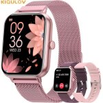 Kiqulov montre connecte femme appel bluetooth 5. 3 3 bracelets fonction fminine sommeil spo2 tanche ...