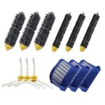 Kit de 1 paire de extracteur brosse + 3 garde filtre + 3 brosse lat�rale pour irobot roomba s�rie 600(595 ...