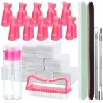 Kit accessoires ongles - non spécifié - 10 pièces - rose - réutilisables - enlève vernis Kit accessoires ongles - non spécifié - 10 pièces - rose - réutilisables - enlève vernis