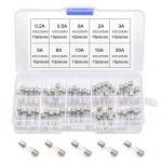 Kit de 100pcs fusible en verre 5 x 20mm ensemble de tube fast - blow fusibles 02~20a pour lectromnager ...